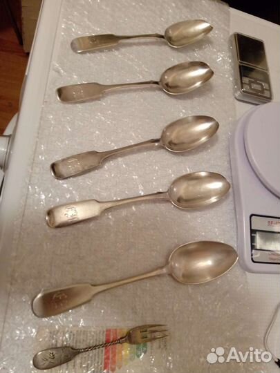 Серебряные ложки (царское серебро 84 проба)