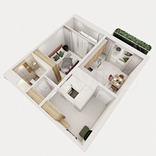 1-к. квартира, 40,8 м², 1/9 эт.