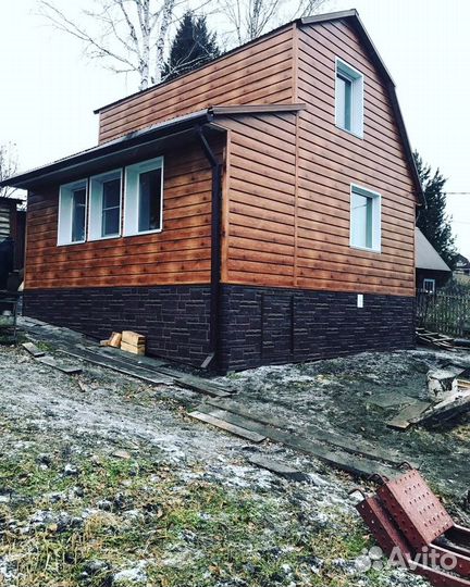 Монтаж кровли и фасада