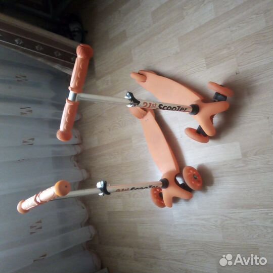 Самокат детский трехколесный бу