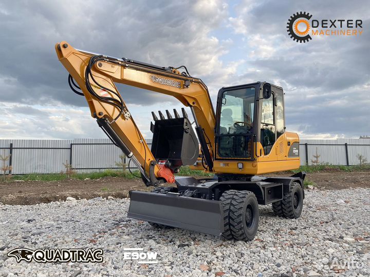 Колёсный экскаватор Quadtrac E90W, 2022