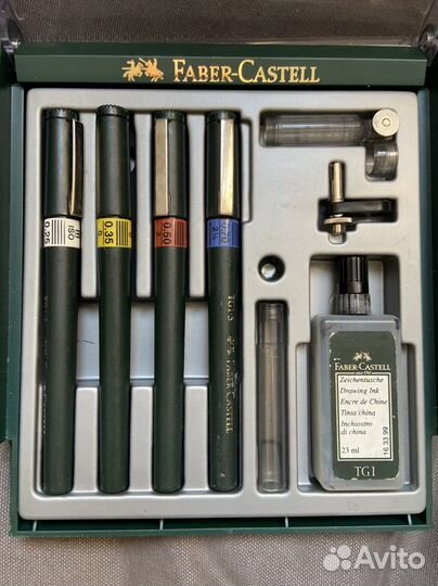 Редкий набор рапидографов Faber Castell