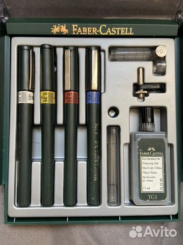 Редкий набор рапидографов Faber Castell