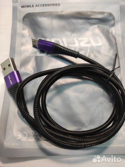 USB Type C Кабель Micro USB Провод с индикатором