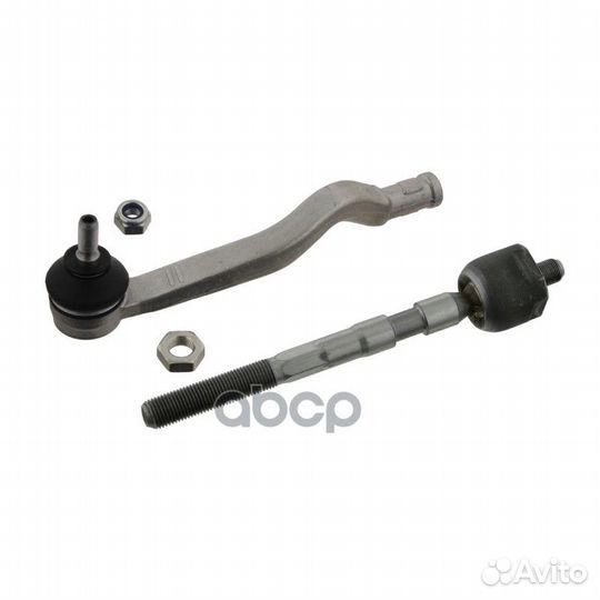 Тяга рулевая левая с наконечником гайкой и ко