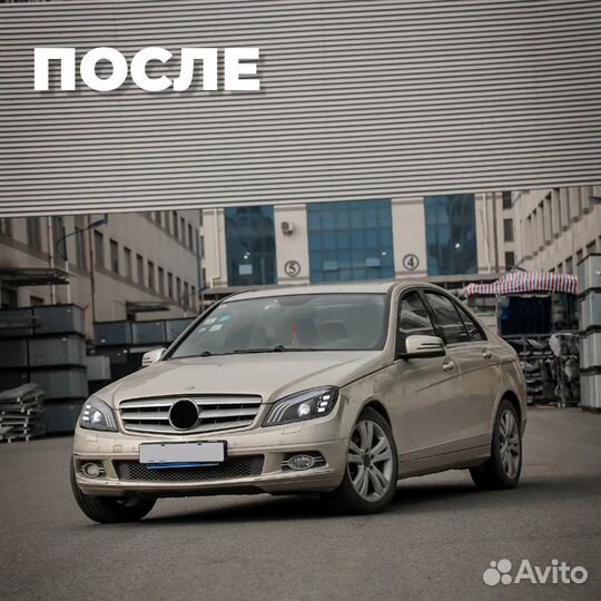 Светодиодные LED фары Mercedes-Benz C-class W204