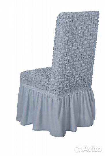 Чехол на стул со спинкой универсальный, цвет Серый