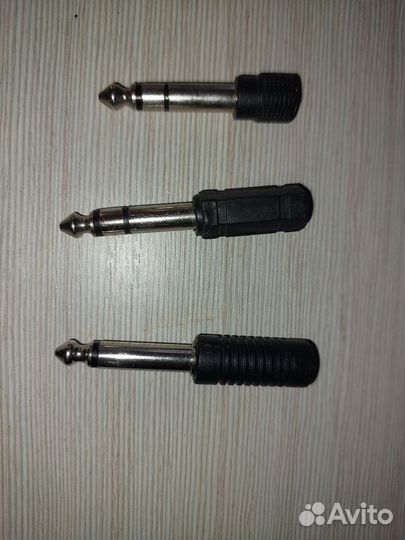 Переходник jack 3.5 на 6.3, 3.5-3.5 на 3.5