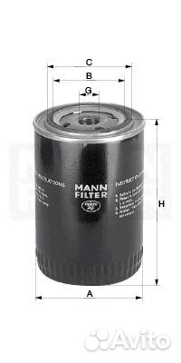 Фильтр масляный mann-filter w 713/28 (w71328)