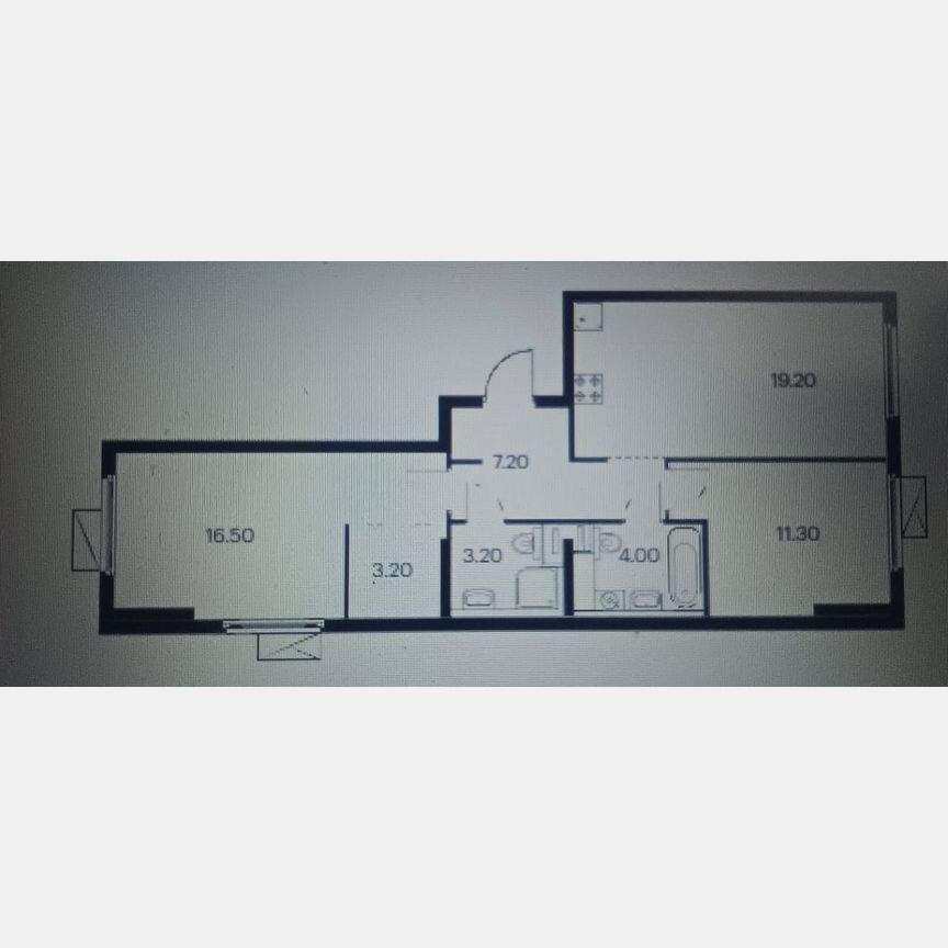 2-к. квартира, 64,5 м², 14/14 эт.