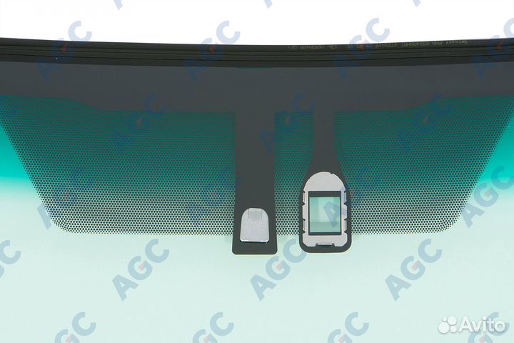 AGC toyota landcruiser 150 prado 2009- стекло ветровое зеленое/зеленая полоса + шумоизоляция -С обог