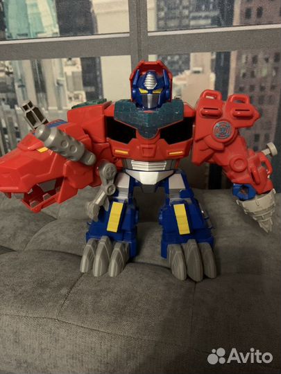 Трансформер Оптимус Прайм-тирекс со звуком «Hasbro