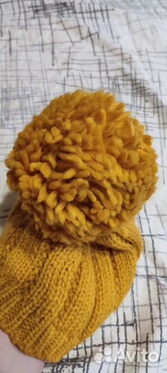 Шапка вязаная с помпоном Pepe jeans