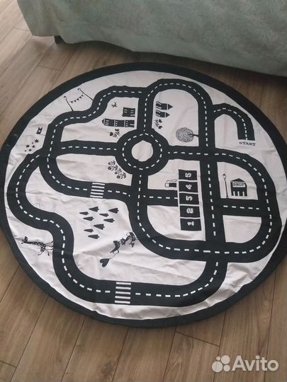 Детский коврик-мешок для игрушек