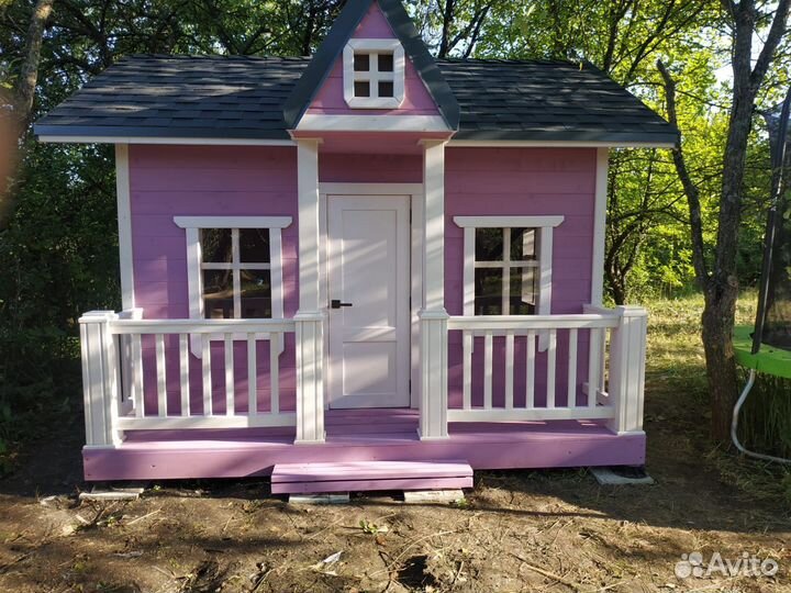 Детский игровой домик из дерева