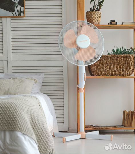 Вентилятор напольный galaxy line GL8106, 60 Вт, бе