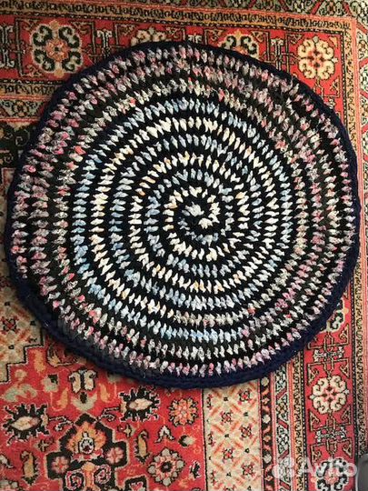 Коврики круглые плетеные