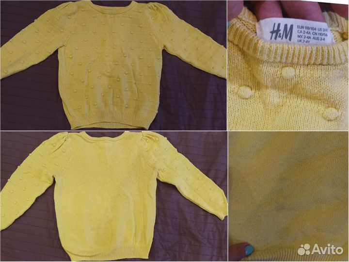 Пакет вещей для девочки 98-104 H&m, Mothercare