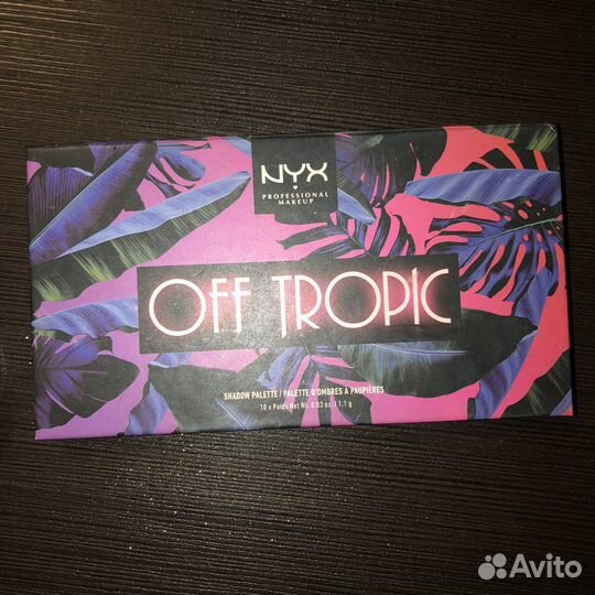 Палетка теней nyx off tropic
