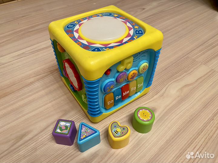 Развивающий кубик baby goсвет звук