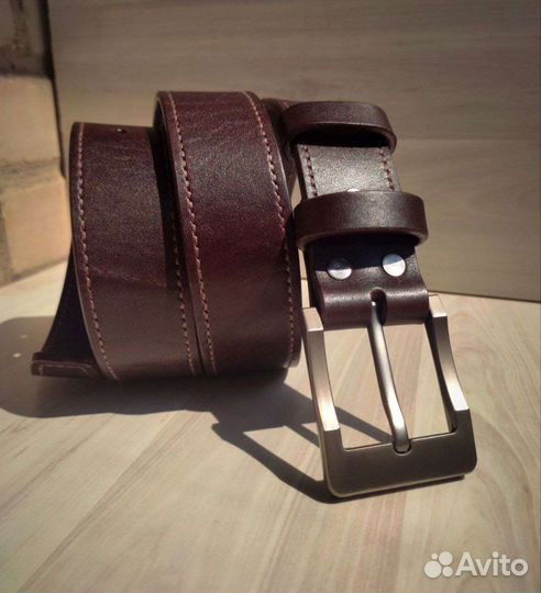 Кожаный ремень ручной работы