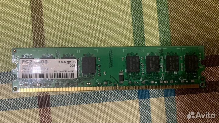 OCZ 2 гб DDR2 800 мгц dimm CL5 OCZ2V8002G