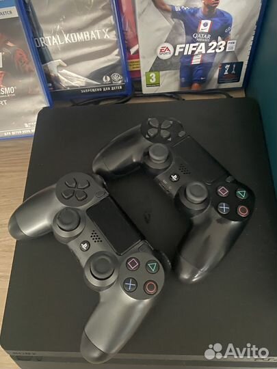 Sony playstation 4 slim + игры