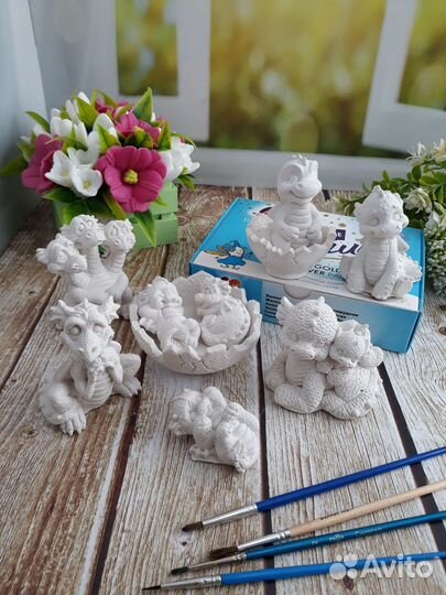 Набор гипсовых фигурок для раскрашивания 