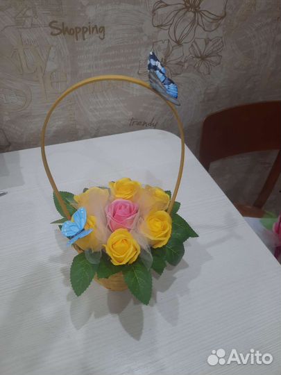 Букет цветов из мыла