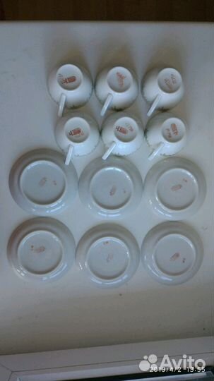 Кофейный сервиз. Фарфор RPR(Riga), СССР