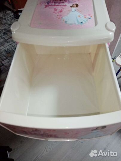 Комод пластиковый для девочки