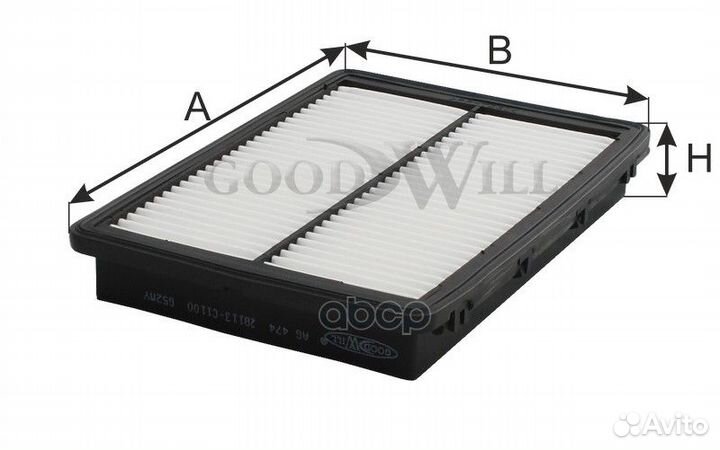Фильтр воздушный hyun/KIA sonata/optima 2.0 AG4