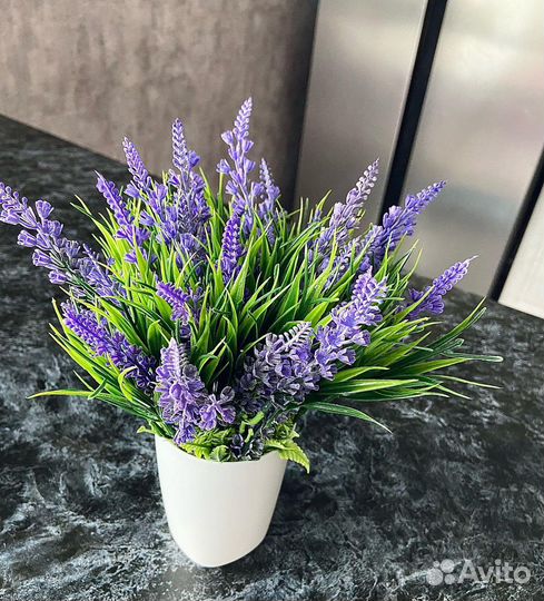 Лаванда в кашпо Икея