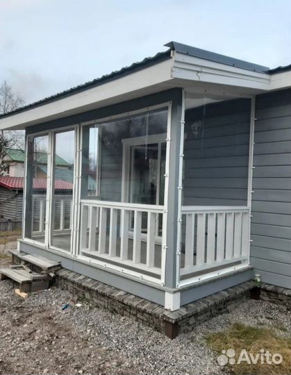 Мягкие окна на беседку