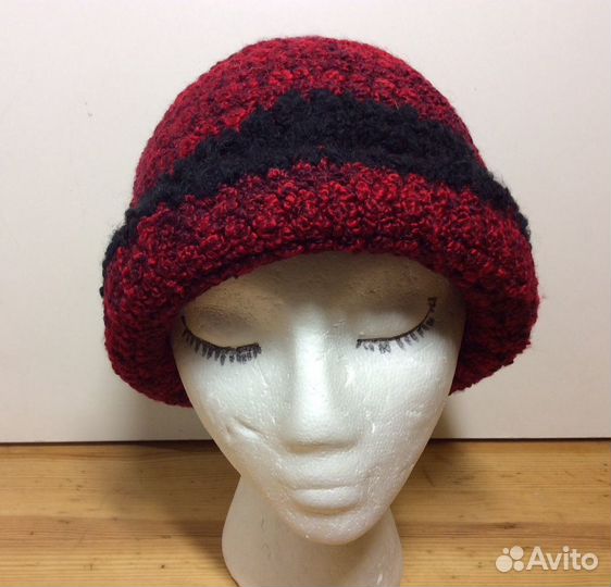 Хорошенькая авторская шапочка-шляпочка,55-58,ар176