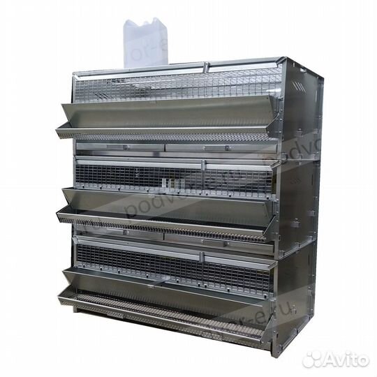 Клетка для перепелов до 135 голов Оптима 3 яруса