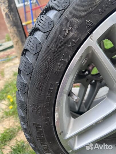 Резина на дисках mercedes c180 amg