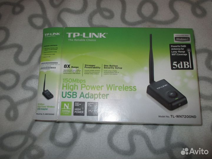 Антена TP-link TL-ANT2424B и TL-WN7200ND