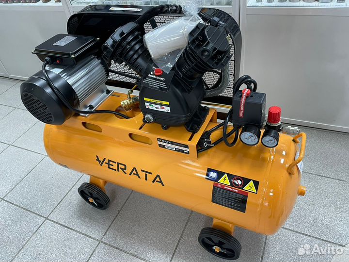 Компрессор воздушный 450 л/мин, бак 100л, 10 бар