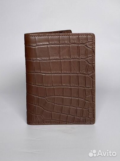 Обложка на паспорт Zilli, кожа крокодила