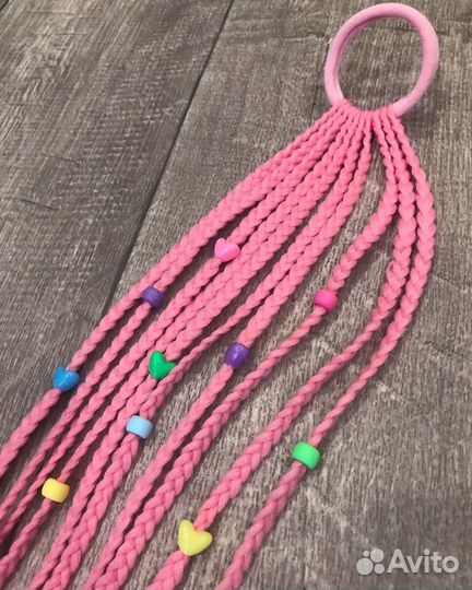 Афрорезинки, косички на резинках, афрохвосты