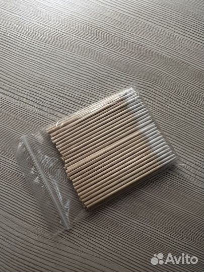 Деревянные микробраши для бровей/маникюра