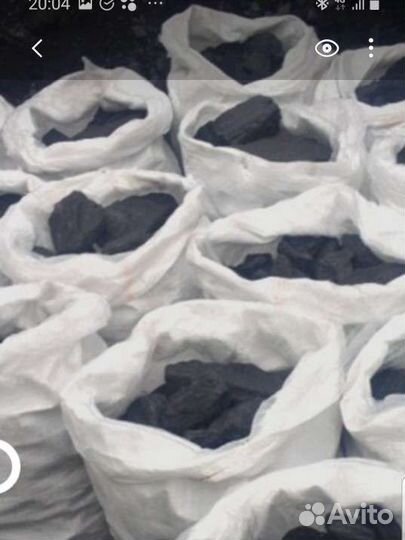 Уголь в мешках