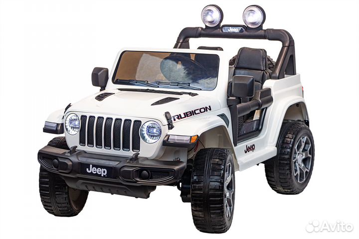 Детский электромобиль Jeep Rubicon 4x4 White