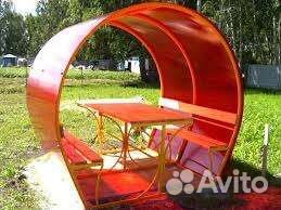 Беседка садовая металлическая
