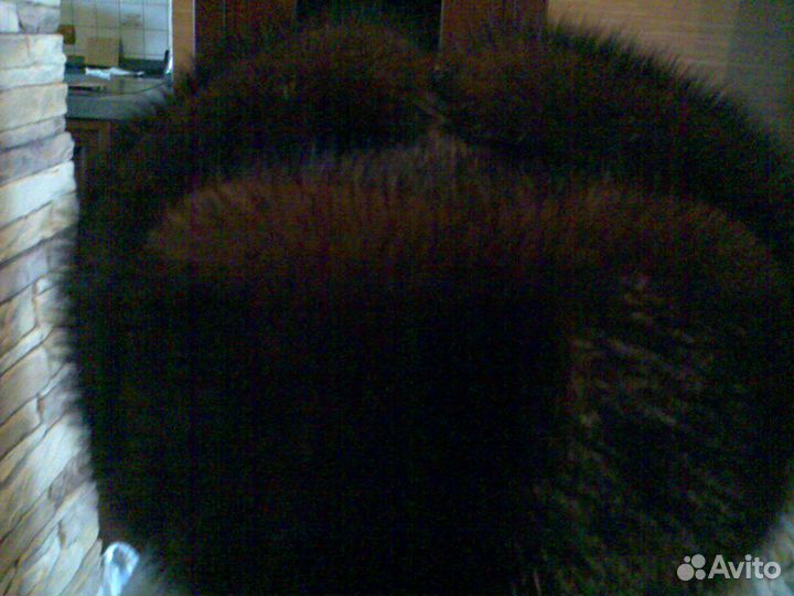 Мужская шапка-ушанка норковая цельная