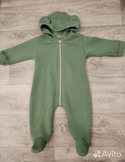 Комбинезон из футера с начесом для мальчика