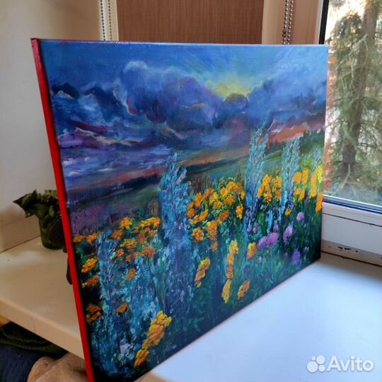 Картина маслом на холсте пейзаж