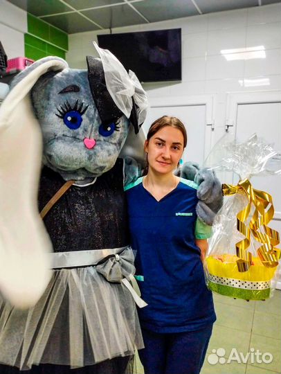 Ростовая кукла Зайка, живая открытка