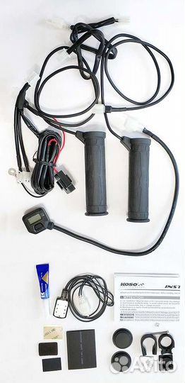 Подогрев ручек на квадроцикл Koso с ЖК-дисплеем